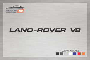 Land-Rover V8 Decal Generic Vehicle Decals Vehicle Graphics NZ