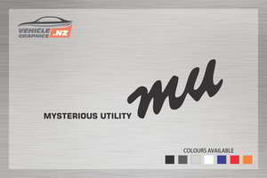 Mysterious Utility Decal Generic Vehicle Decals Vehicle Graphics NZ