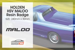 Products: Holden HSV Maloo Resin Badge Holden Vehicle Graphics NZ
