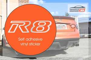 Products: Holden VE VF Commodore R8 Bootlid Decal Holden Vehicle Graphics NZ