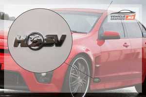 Holden Chrome HSV Badge Holden Decals Vehicle Graphics NZ