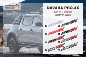 Products: Navara Pro-4X Decals Nissan Decals Vehicle Graphics NZ