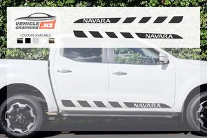 Products: Nissan Navara Side Stripes Graphic Kit Nissan Vehicle Decals