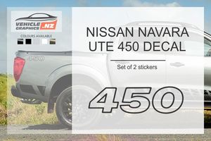 Products: Nissan Navara UTE 450 Decals Nissan Vehicle Decals Vehicle Graphics