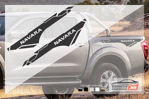Products: Nissan Navara Side Bed Graphic Kit Nissan Vehicle Decals