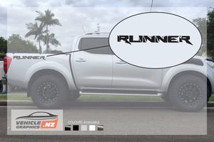 Products: Nissan Navara Runner Side Bed Decals Nissan Vehicle Decals