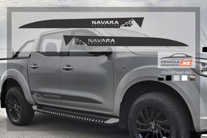 Products: Nissan Navara Mountain Side Stripes Decals Nissan Vehicle Decals