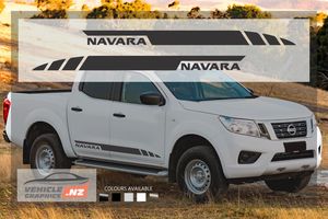 Products: Nissan Navara Side Stripes Decals Nissan Vehicle Decals