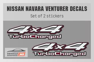 Products: Nissan Navara Venturer 4x4 Turbocharged Decal Nissan Vehicle Decals