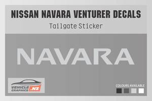 Products: Nissan Venturer Navara Cut Lettering Decal Nissan Vehicle Decals