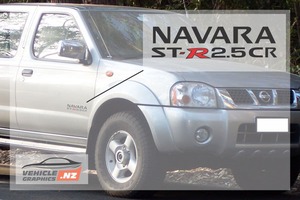 Products: Nissan Navara ST-R 2.5CR Side Door Decal Nissan Vehicle Decals