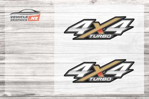 Products: 4x4 Turbo Decals Generic Vehicle Decals Vehicle Graphics NZ