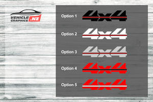 Products: 4x4 Vinyl Decals for utes Generic Vehicle Decals Vehicle Graphics NZ