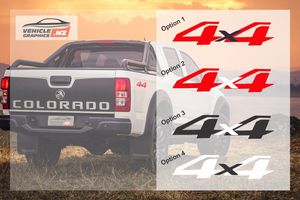 Holden Colorado 4x4 Decals Holden Vehicle Decals VehicleGraphicsNZ