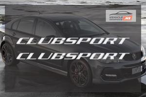 Holden Commodore CLUBSPORT Side Skirt Badge/Sticker