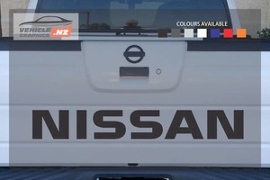 Nissan Navara Back Tailgate Lettering Decal Nissan Vehicle Decals