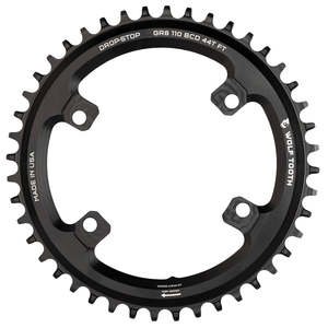 Cyclocross And Gravel: Wolftooth Shimano Grx 1 X Drop Stop St Chainring 110 X 4 Bcd Shimano Hg+