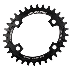 Cyclocross And Gravel: Burgtec Oval 96/64mm PCD Thick Thin Chainring