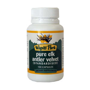 Wapiti Park: Pure Elk Antler Velvet (Standardised) 100 x 500mg