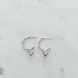 earrings: Super She Shell Hoop Studs