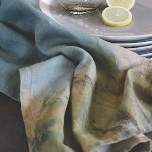 Tea Towels: Island Summer Linen Tea Towel