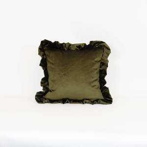 Velvet Pleat Cushion | Clover