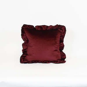 Cushions: Velvet Pleat Cushion | Mulberry