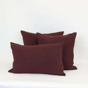 Linen Cushion  |  Plum