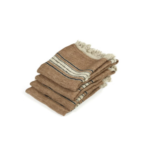 Towels Cloths: Belgian Fouta Hand Towel | Bruges Stripe