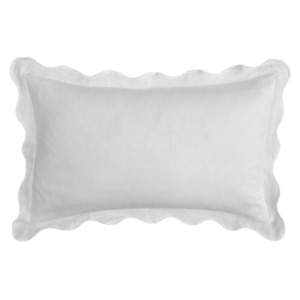 Scallop Pillowcases | White (set of 2)