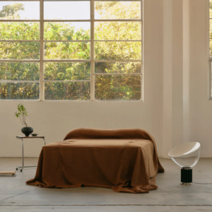 Bed Linen: Chateau Linen Bedcover | Chestnut