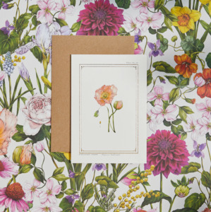 The Botanist Greeting Card | Icelandic Poppy