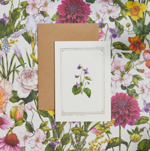 Whats New: The Botanist Greeting Card | Sweet Violet
