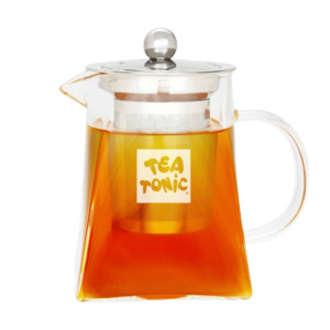 Tea Tonic Square Glass Tea Pot 400ml | 2 Cups