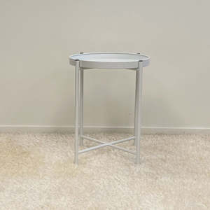 Sofia Round Side Table | White