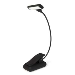 Large Clip On LED Book Light | Black