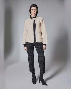 Pants Shorts: Peruzzi- Window Pane Check Trousers | Black