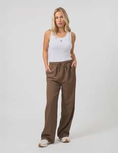 Pants Shorts: Stella + Gemma Maddox Pant | Espresso Stripe