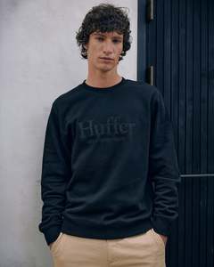 Huffer Classic Crew Basis | Black
