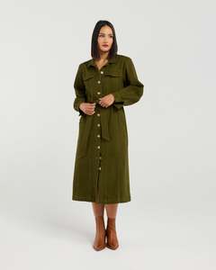Dresses Jumpsuits: Et Alia Lydia Dress | Khaki