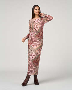 Loobies Story Byzantium Mesh Dress | Blush Multi