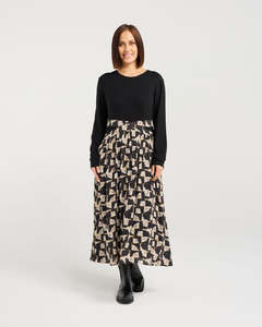 Seduce Dellah Dress | Golden Grid