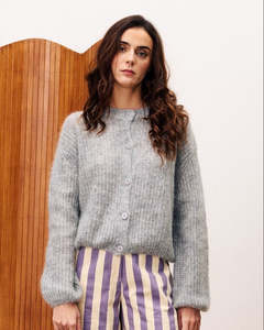 Knits Sweats 1: FRNCH Milano Cardigan | Silver Grey