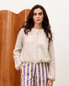 FRNCH Milano Cardigan | Creme
