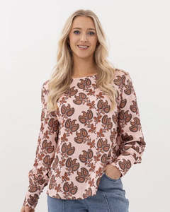 Mi Moso Finley Top | Blush Baroque