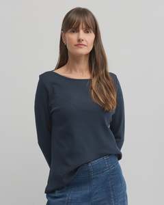 Yarra Trail Messenger Tee | Navy