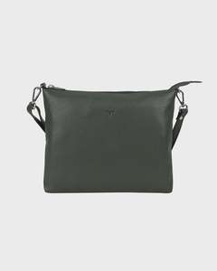 Bags Wallets: Emma Leather Sling Bag  | Forest Green
