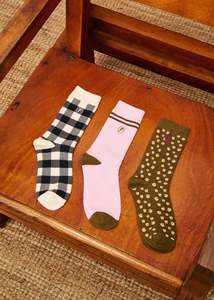 FRNCH Cornish Socks -3 Pack One size | Noir