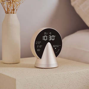 Lexon-Conic Radio/Alarm Clock | Golden Honey