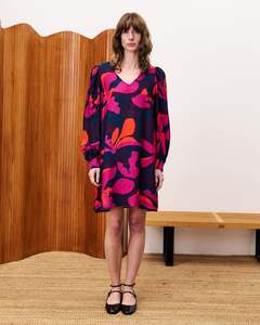 FRNCH Callie Dress | Geo Flowers